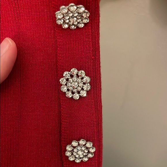 Tahari Red Cowl Neck Sweater - Picture 4 of 4